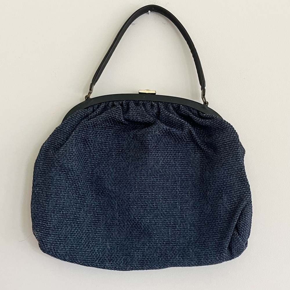 Vintage Wool Purse Handbag 1940s/1950s